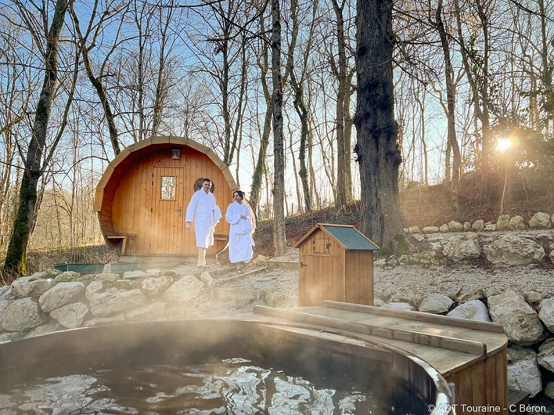 Spa bain & nature du domaine des thomeaux, en indre et loire, près du loir et cher. France.