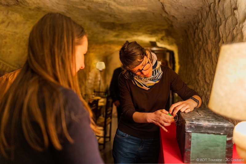 Escape game de la Cave de Vouvray : la Guilde de Saint Martin. De quoi s'occuper quand il pleut.