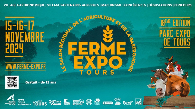 idée de sortie ce week-end en indre et loire : salon régional de l'agriculture ferme expo à Tours. 