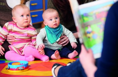 Mothers With Children At Baby Group Listening To Story