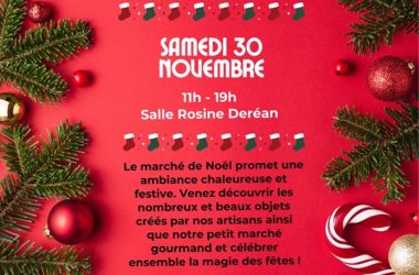 Affiche marché de noël 2024