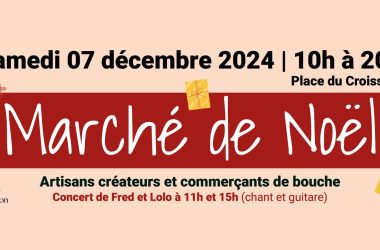 Banderole marché de noël 2024 événement FB3