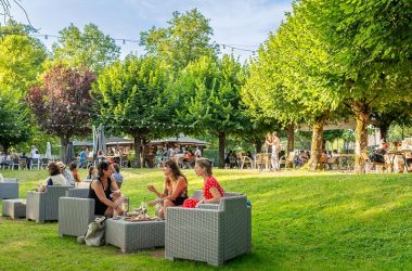 L’ilot – Guinguette à Azay-le-Rideau. Val de Loire, France.