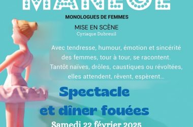 Manège spectacle théâtre et dîner Crouzilles 22 février 2025