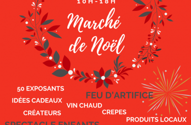 Marché de noel affiche 2024