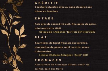 Menu Saint Sylvestre 2024