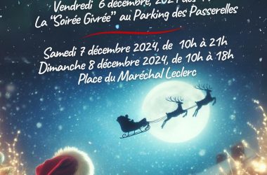 Village de Noël Sainte-Maure-de-Touraine- 6 au 8 décembre 2024 – affiche