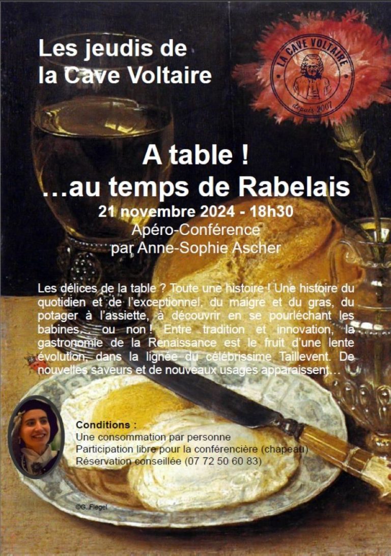 Conférence « À table !… Au temps de Rabelais »-1