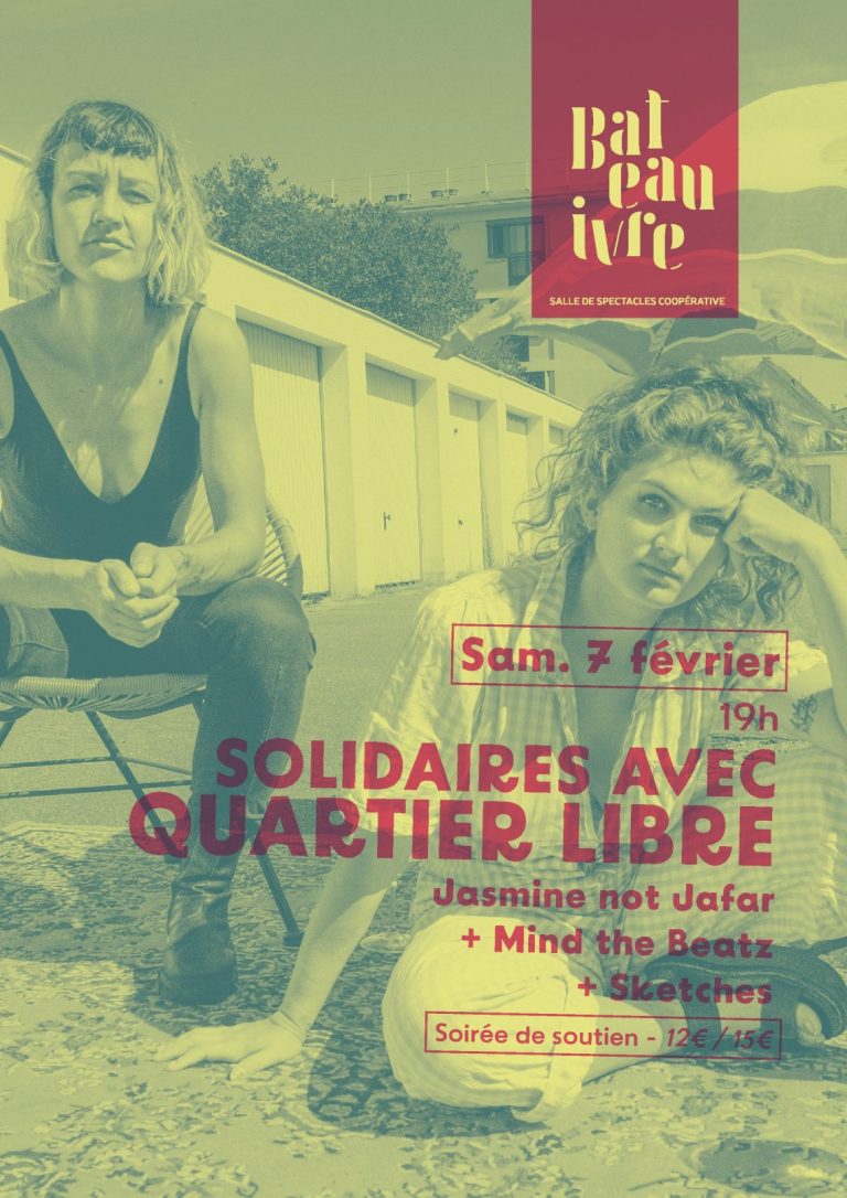 Solidaires avec quartier libre : Jasmine Not Jafar + Mind The Beatz + Sketches-1