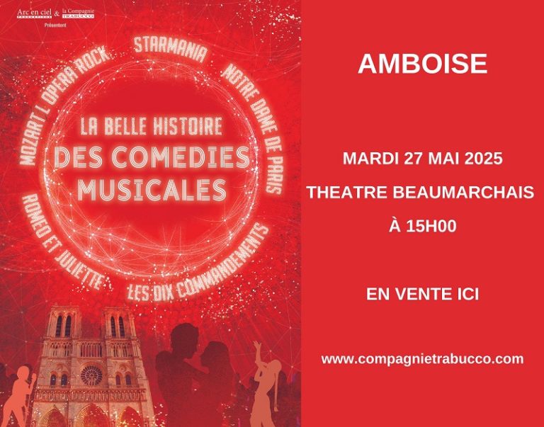 Spectacle « La belle histoire des comédies musicales » au Théâtre Beaumarchais d’Amboise-1